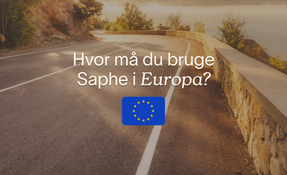 Hvor må du bruge Saphe i udlandet?