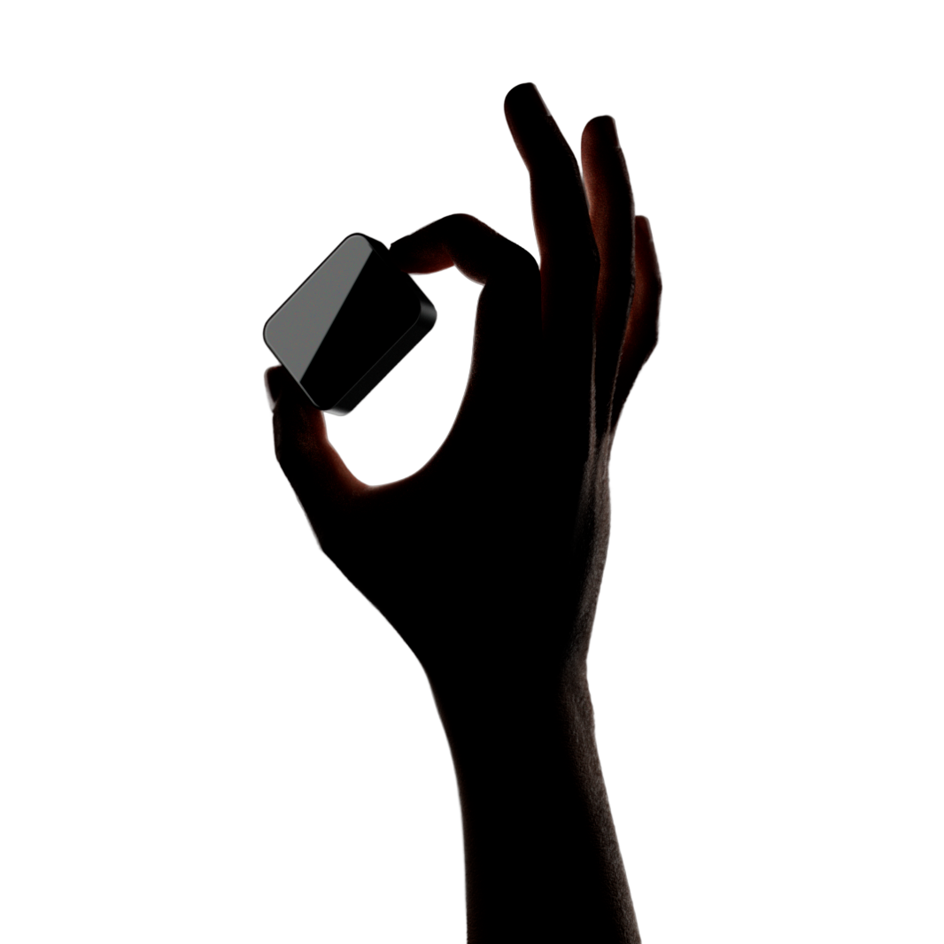 Hand holding device with backlight